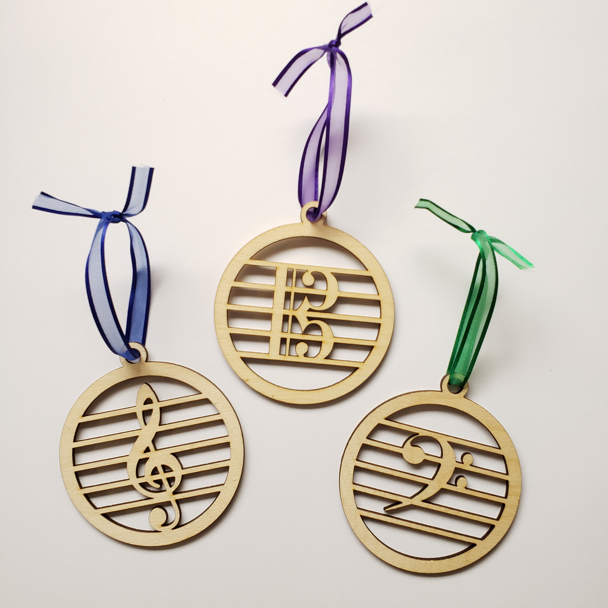 Complete Colour Treble Clef, Musical Ornaments