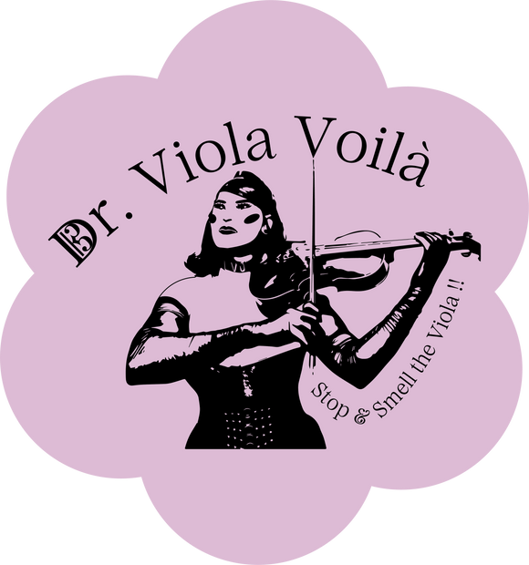 Dr. Viola Voilà Stop and Smell the Viola Sticker